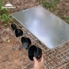 Легкий сетчатый стол Coleman T-2355 с квадратной столешницей из нержавеющей стали с рисунком и дополнительным подносом