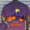 2023 Horror Halloween Pumpkin Graphic Мужские футболки Хип-хоп Уличная летняя одежда Свободные топы с коротким рукавом Футболки больших размеров 5XL
