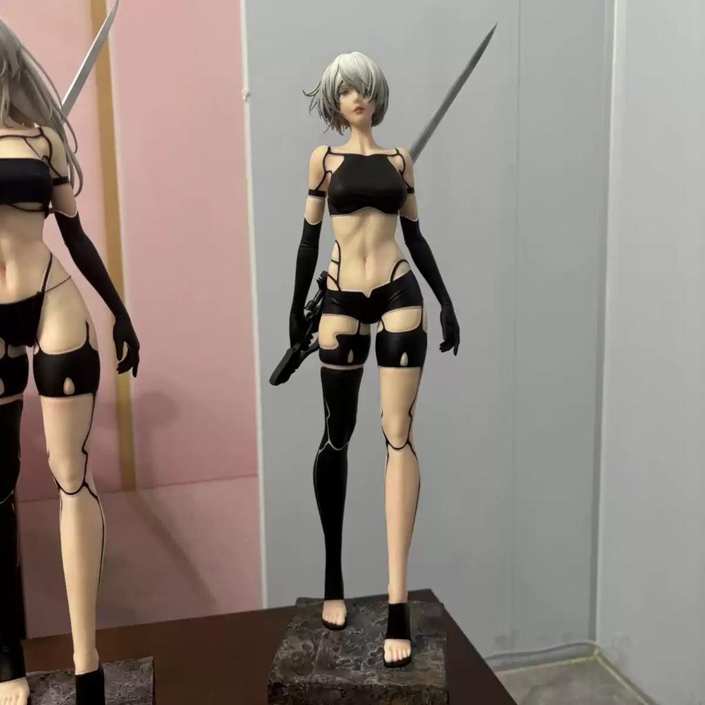 В наличии Nier: Автомата A2 Издание 'Боевые Повреждения' 1/4 50см Статуя Фигурка Статуя Бутик Настольные Украшения Декорация