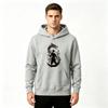 Men's Samurai Dragon Print Pullover Hoodie Casual Long Sleeve Graphic Sweatshirt