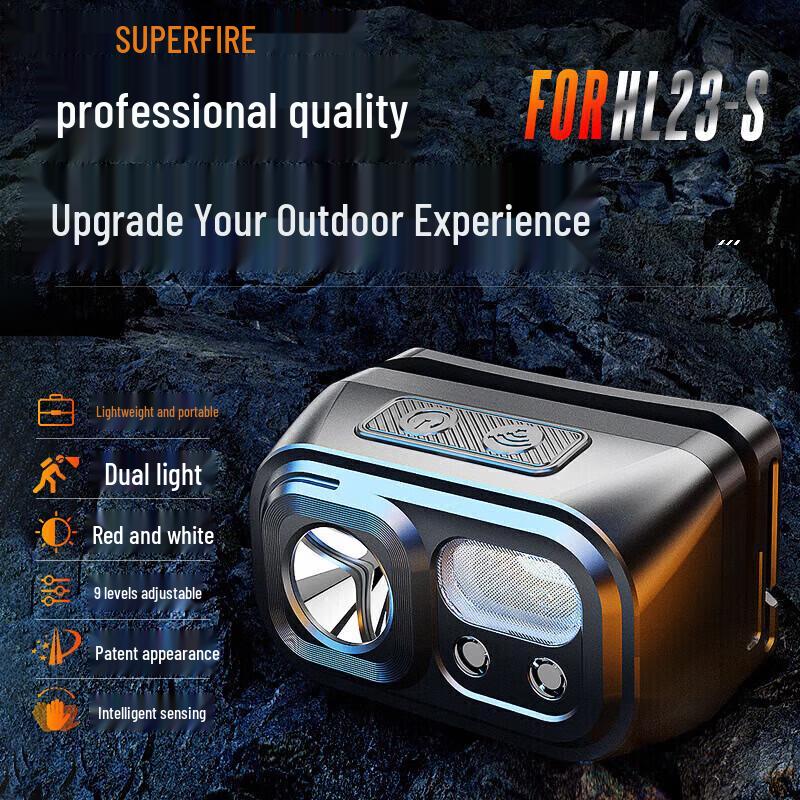SupFire Ультралегкий индукционный налобный фонарь HL23-S