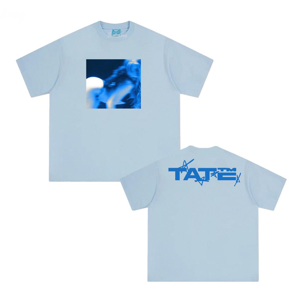 Тейт МакРей Новый Альбом TITFORTAT Футболка Летняя Хип-хоп Певица Тот же Стиль Футболка 100% Хлопок Одежда Топы