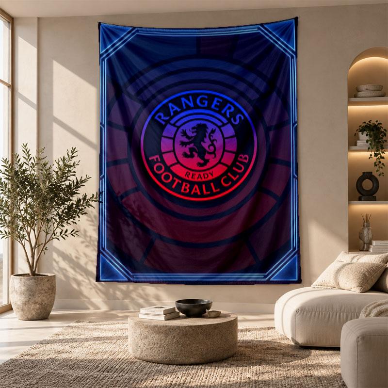 Decorative Tapestry,Rangers FC Printed Wall Art, Lightweight Wall Hanging For Bedroom Background