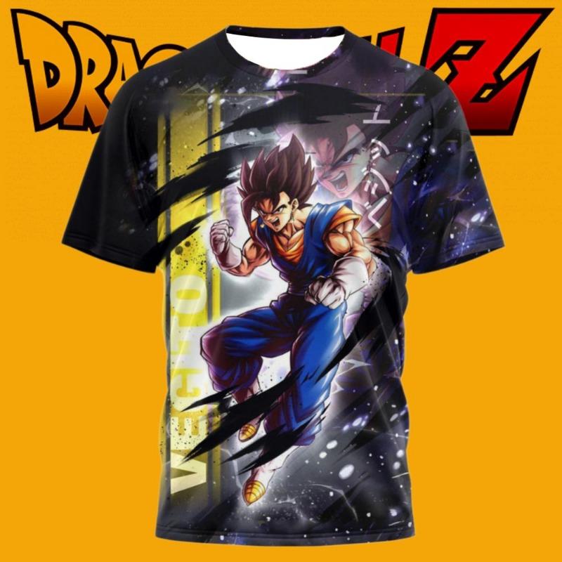 Летняя мода 2026 Новая Dragon Ball Сунь Укун 3D-печать Быстросохнущая Дышащая Мужская Повседневная Спортивная