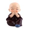 Baby Buddha Statuette, 4 Pieces, Little Monks Buddha Figurines, Cute   Kungfu Monk, Car Interior Decoration, Resin Crafts, Wall Shelf,