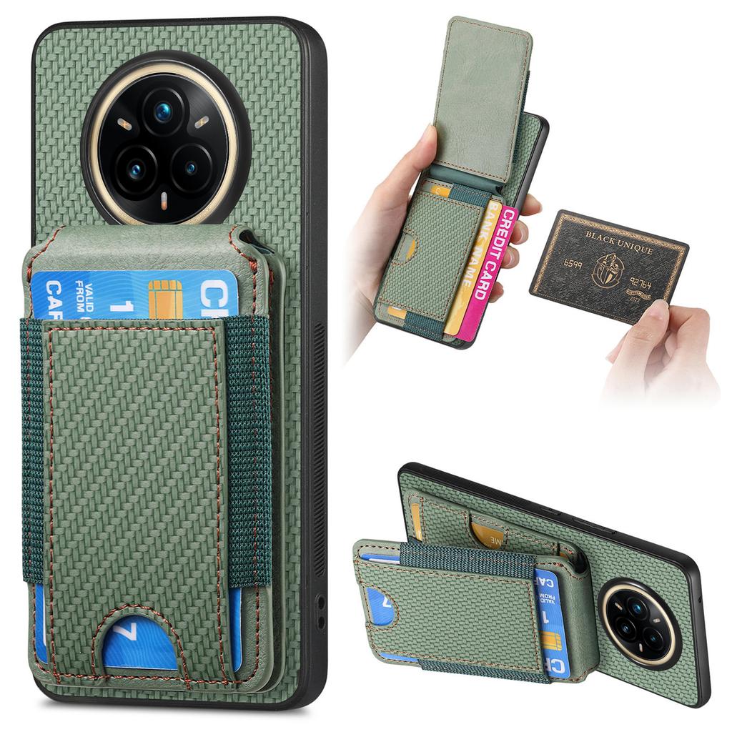 Для Realme 14 Pro 5G Чехол с держателем для карт, подставкой, кожаной задней крышкой