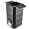 KADAX Kompostownik Czarny Ogrodowy modułowy mrozoodporny Na Nawóz Zbiornik 1250L