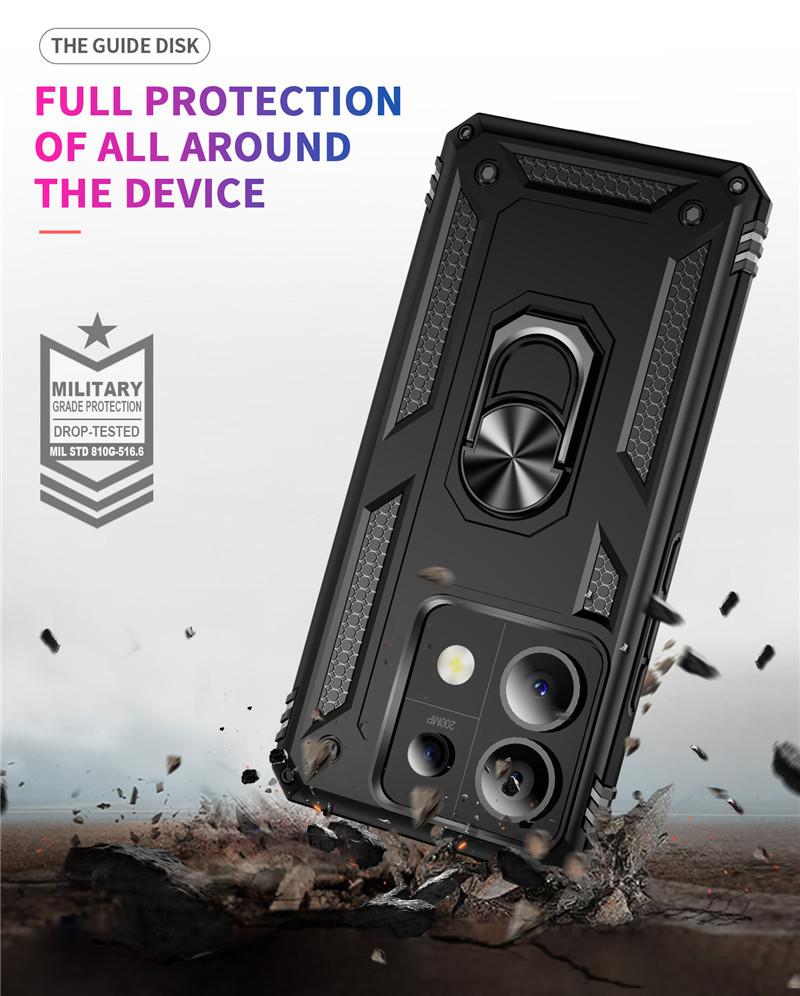 For Poco X6 5G Case Armor Shockproof Phone Case For Poko Little X6 X 6 Pocox6 5G Anti-Fall Finger Ring Holder Magnetic Cover