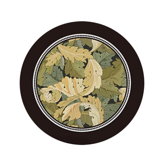 Винтажная впитывающая подставка под стакан с этническим цветочным узором из ткани, быстросохнущий диатомитовый коврик для горячих и холодных напитков