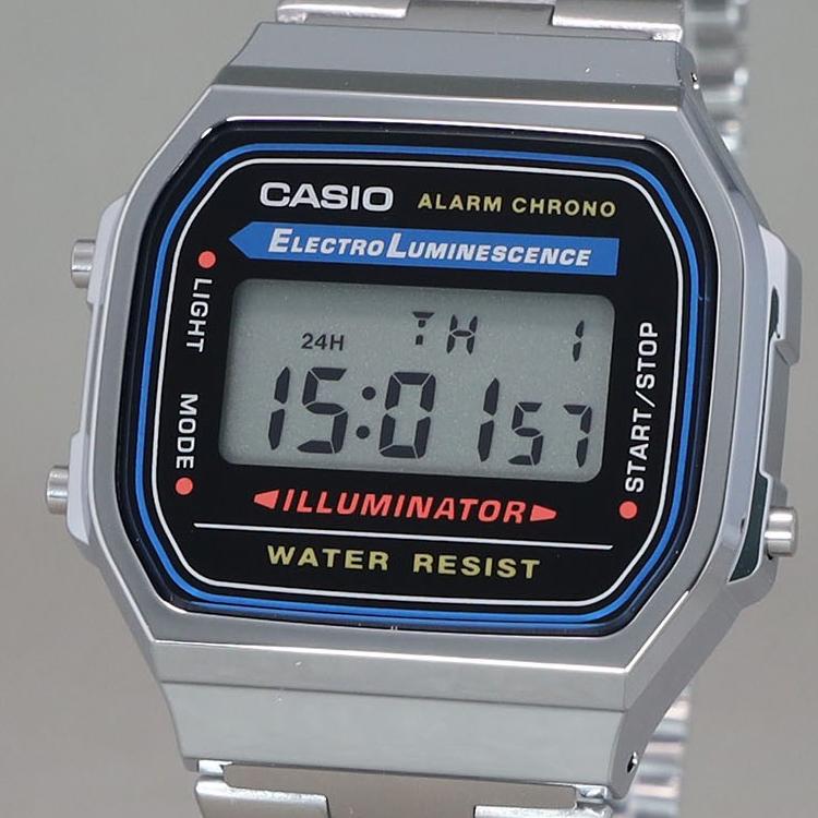 Casio Мужские часы СЕРИЯ VINTAGE Серые A168WA-1A2WJR A168WA-1A2WJR