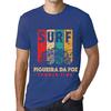 Men’s Vintage Tee Shirt Graphic T Shirt Surf Summer Time FIGUEIRA DA FOZ Royal Blue