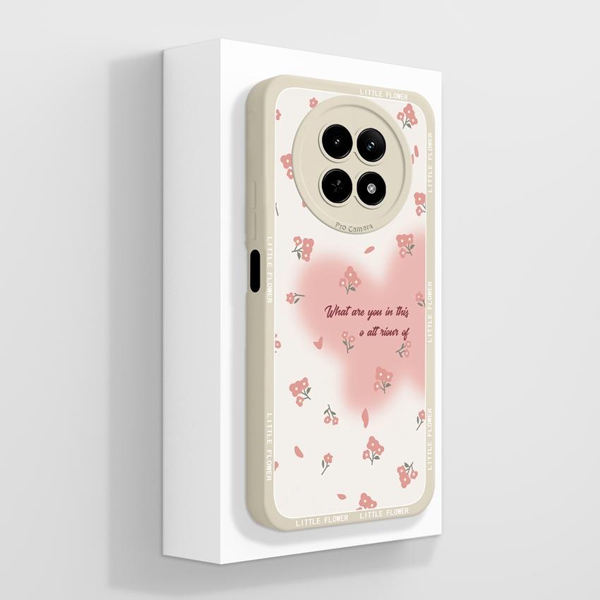 Чехол для Oppo Realme 12 13 14 P1 P2 Pro 14T 12X Сумки для телефона Милые узоры с медвежьими лапками Жидкий силикон Улучшенный пыленепроницаемый защитный чехол для корпуса Oppo