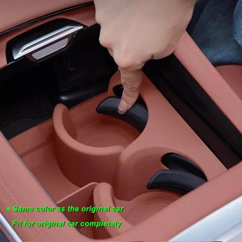 Для Mercedes Benz C-Class W206 GLC X254 2023-2025 Силиконовая водонепроницаемая защитная накладка на подстаканник центральной консоли, декоративная отделка