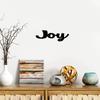 1pc Joy Word Metal Wall Art | 9" Long X 4" High Wall Decoration Iron Crafts Wall Sticker Hanging Wall Art Home Decor Artwork