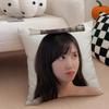 Talented Korean Beautiful Actress PPark Eunbin Cushion Cover Throw Pillow Cover Hidden Button Durable Polyester Chair Cushion