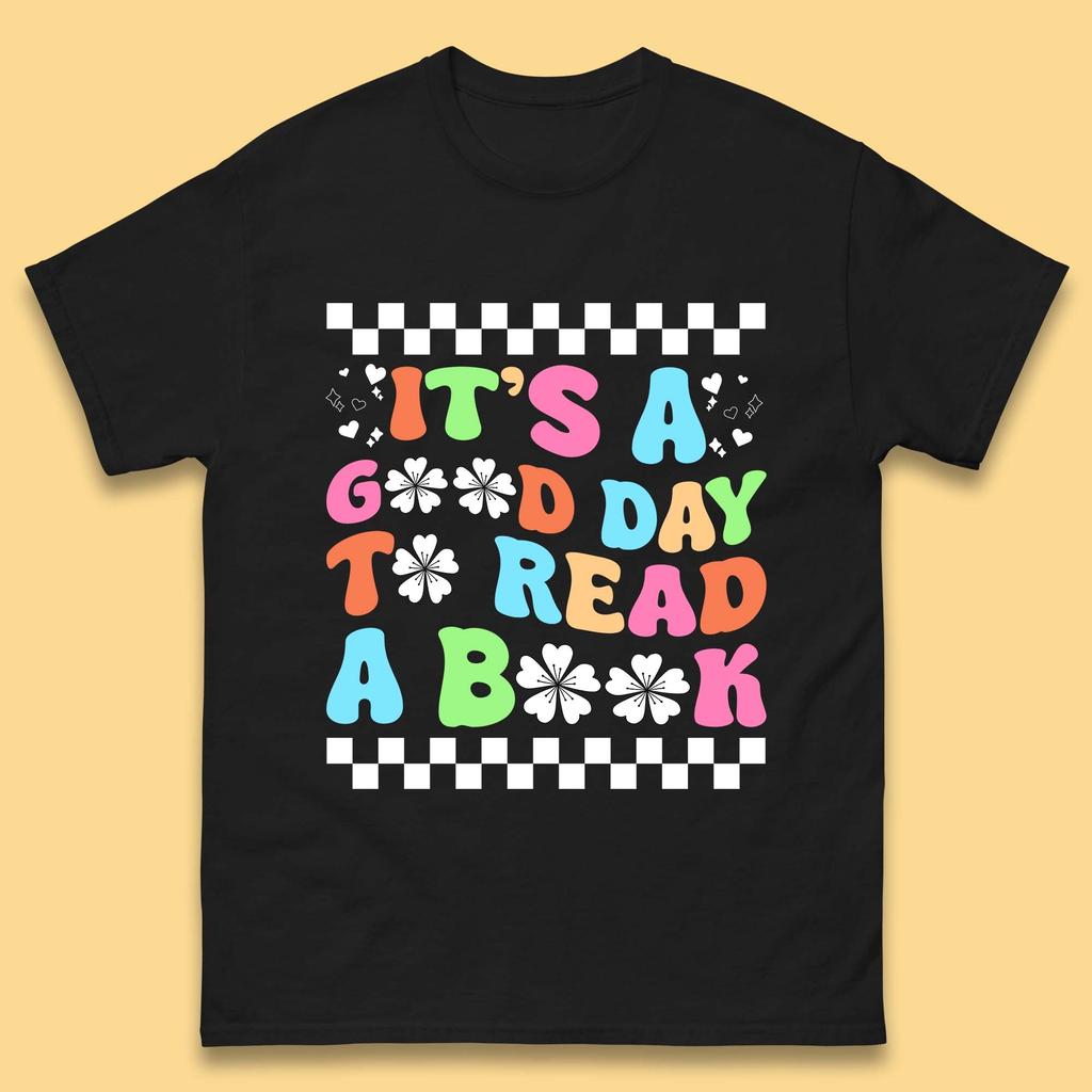 It's A Good Day To Read A Book T-Shirt Womens Tops Tees