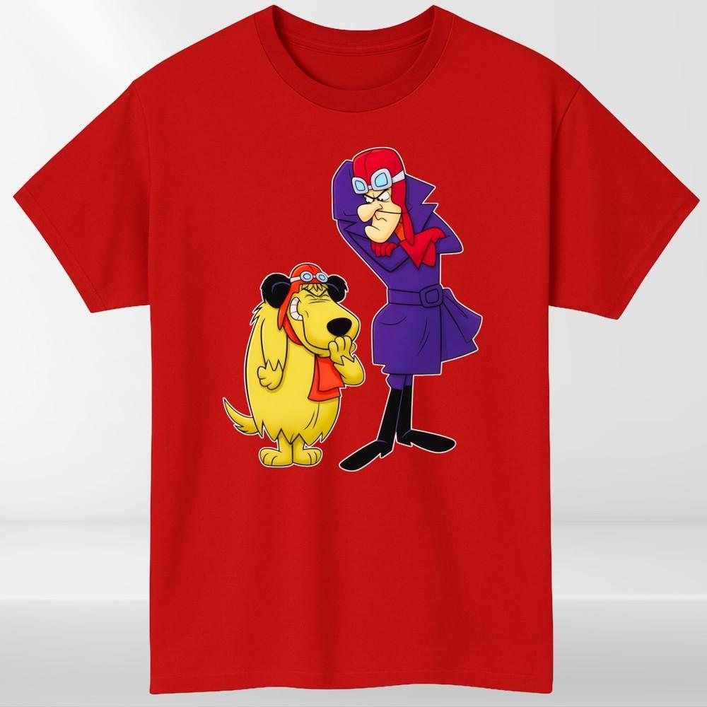 Wacky Races Dastardly And Muttley Retro TShirt Shirt Cartoon Hero Unisexs Clothing