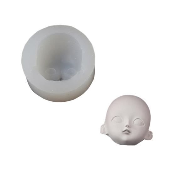 Yousheng силиконовая форма для лица куклы для изготовления шоколадных конфет 3D форма для головы ребенка легко снимаемая чистая форма для сиропа помадка шоколадная моделирующая паста