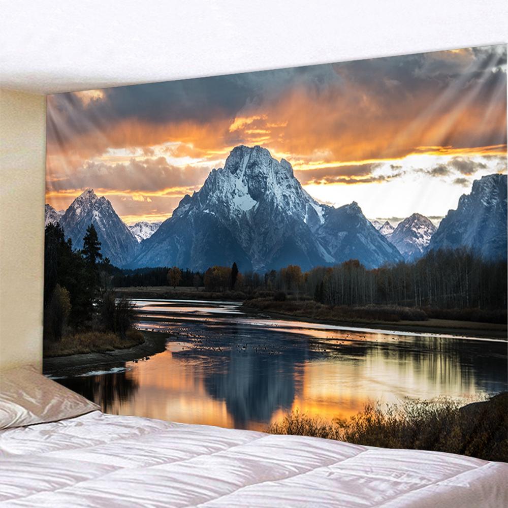 Красивый пляжный природный пейзаж с принтом, гобелен для дома, спальни, гостиной, Настенный декор, тканевый гобелен