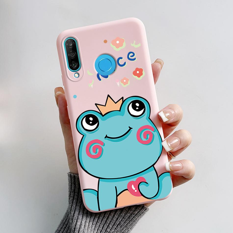 Чехол для Huawei P30 Lite Милый Мультяшный Медведь Лягушка Мягкий Матовый Силиконовый Чехлы для Телефона Для Huawei P30 P30Lite P30Pro P 30 Lite Pro Чехол