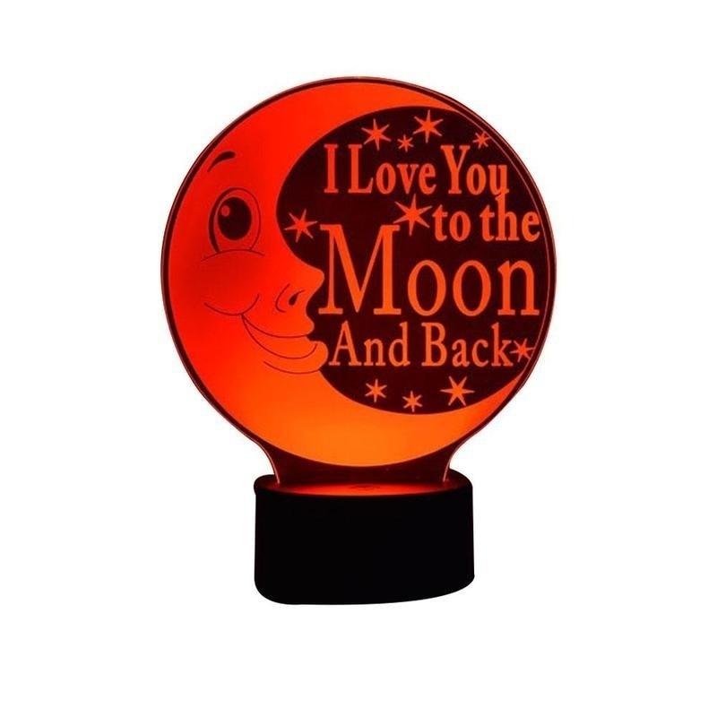 Новый светодиодный 7 цветов, меняющий 3D ночник, настольный USB-лампа, акриловый лунный ночной дизайн