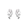 Exquisite High-quality Design Shiny and Versatile Fashion Flower Butterfly Earrings Earrings Female Temperament
