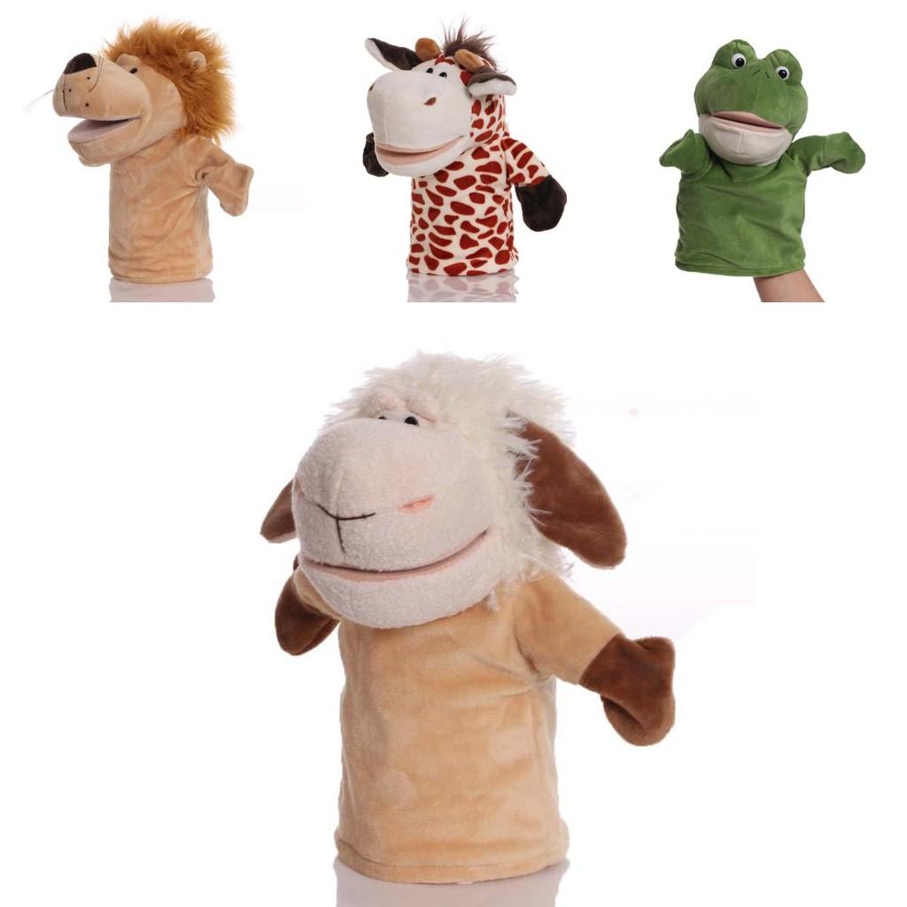 Delightful Plush Hand Puppets With Movable Mouths In Various Adorable Animal Styles