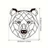 Creative Line Bear Iron Crafts Стильный декор для интерьера и улицы, идеально подходит для гостиной, прихожей и украшения стен на улице