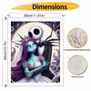 Disney oil painting Nightmare Before Christmas Jack and Sally art handmade diy painting home decoration gift