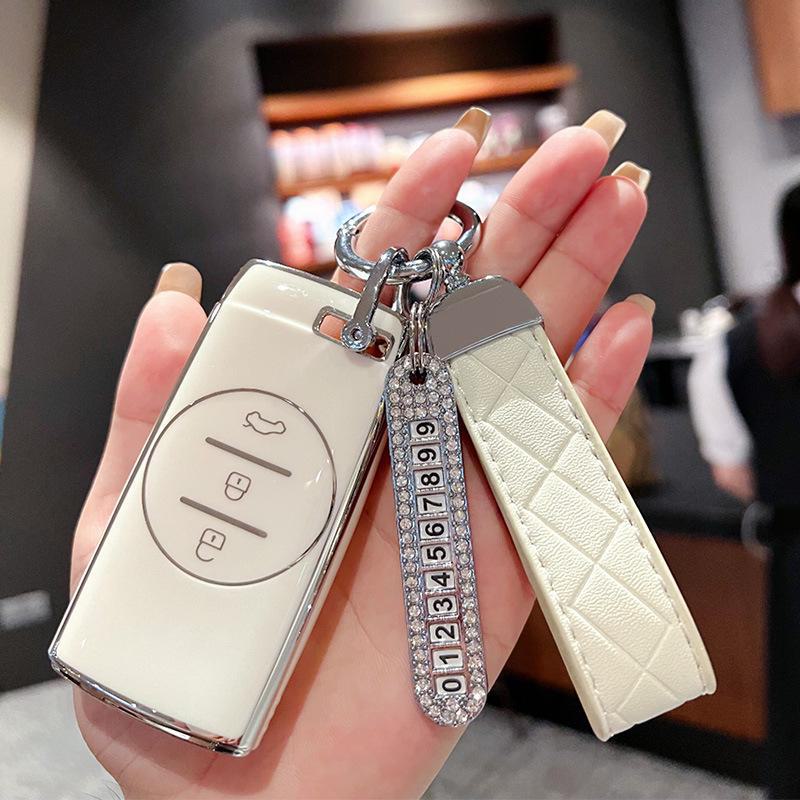 Чехол для ключа Chery Xingtu TX Tiggo 7 для 21 модели — высококачественный чехол с пряжкой для автомобилей Zhuifeng Lingyun Lanyue LX, 3X и 5X.