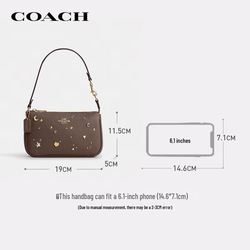 Сумка на плечо COACH Nolita 19 из канвы с фирменным узором