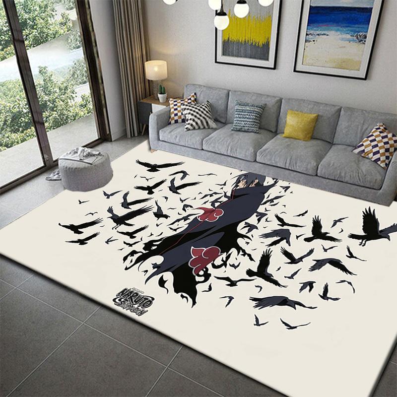 Naruto Ninja Legend Area Rug Soft Washable Non-Slip Plush Mat for Bedroom Living Room