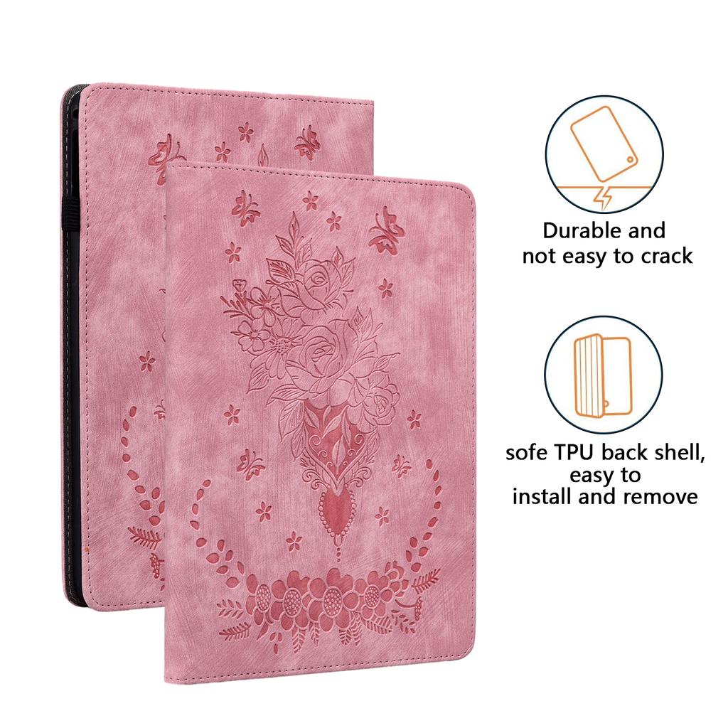 For Lenovo Tab One 8.7 K9 TB-305FU TB-X305XU 2025 Case Rose Flower Case Soft Back TPU Tablet Cover