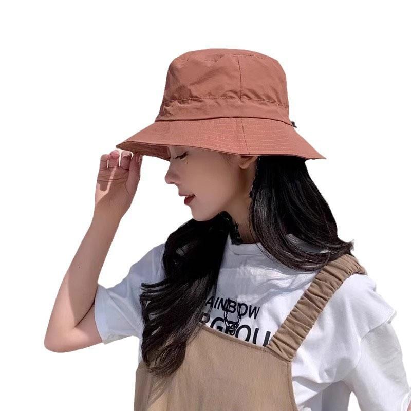 Outdoor hat sun protection bucket hat women's summer big brim visor outdoor hiking UV protection fishing hat