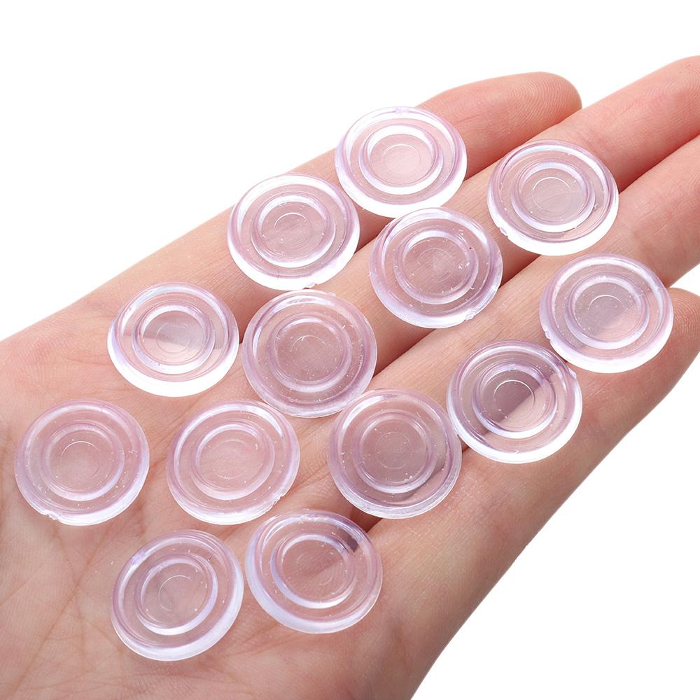 Прозрачные стеклянные противоскользящие накладки на столешницу Круглые под стеклянные накладки Противоскользящие стеклянные бамперы для столешницы