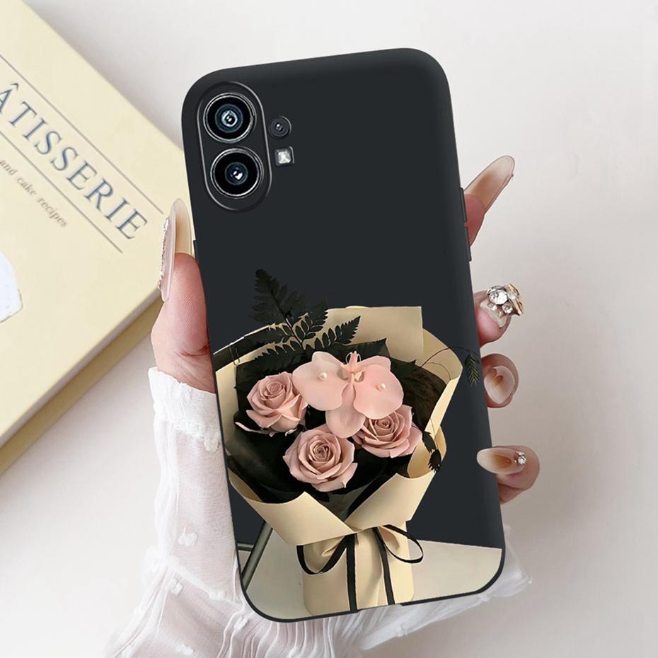 Модный Чехол-Картина Для Nothing Phone (1) Черный Мягкий Силиконовый Чехол Для Nothing Phone One Phone1 Чехлы Бамперы
