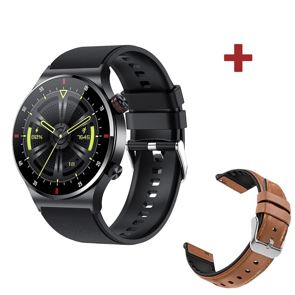 Nfc Blue Tooth Call Smartwatch Men Ecg Ppg Blood Pressure Monitor Sports Fitness Business Smart Watch Ips Qw33 для Ios Android