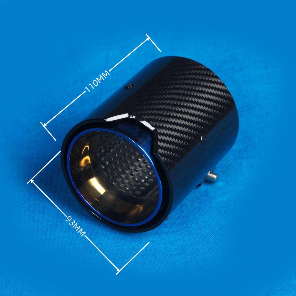 Модификация выхлопной насадки BMW M2/M3/M4 Титан Черный и Синий Углеволокно