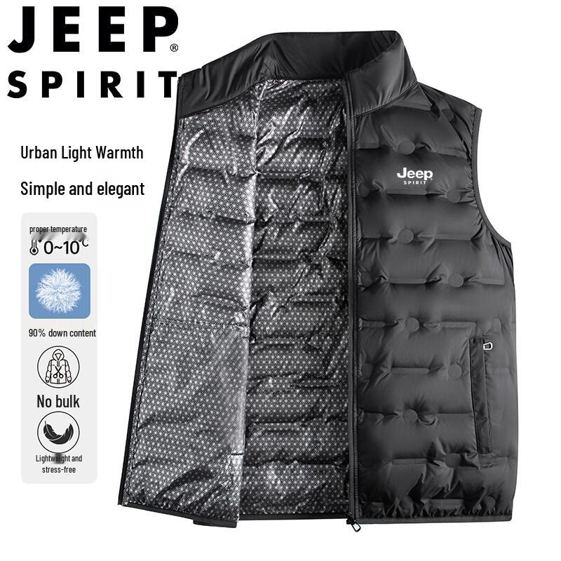 Мужской пуховый жилет JEEP SPIRIT со стойкой