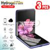 Samsung Galaxy Z Flip 5/4/3 5G uchun 3 dona gidrogel plyonkali ekran himoyachisi Flip3 flip4 S20 S21 S22+ Ultra telefon uchun himoya plyonkasi