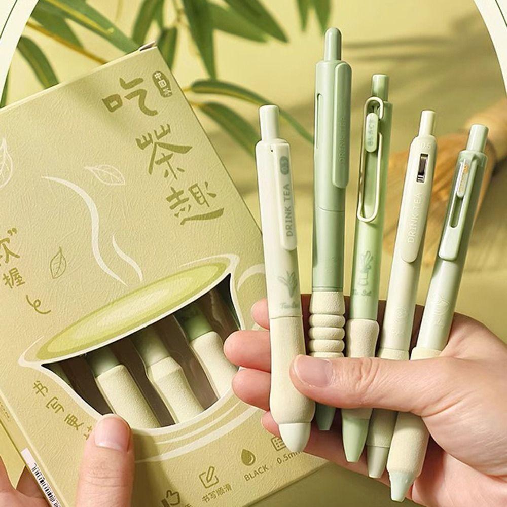 0,5 мм черная сменная ручка пластиковая нейтральная ручка креативная шариковая ручка для 5 шт./набор канцелярских принадлежностей