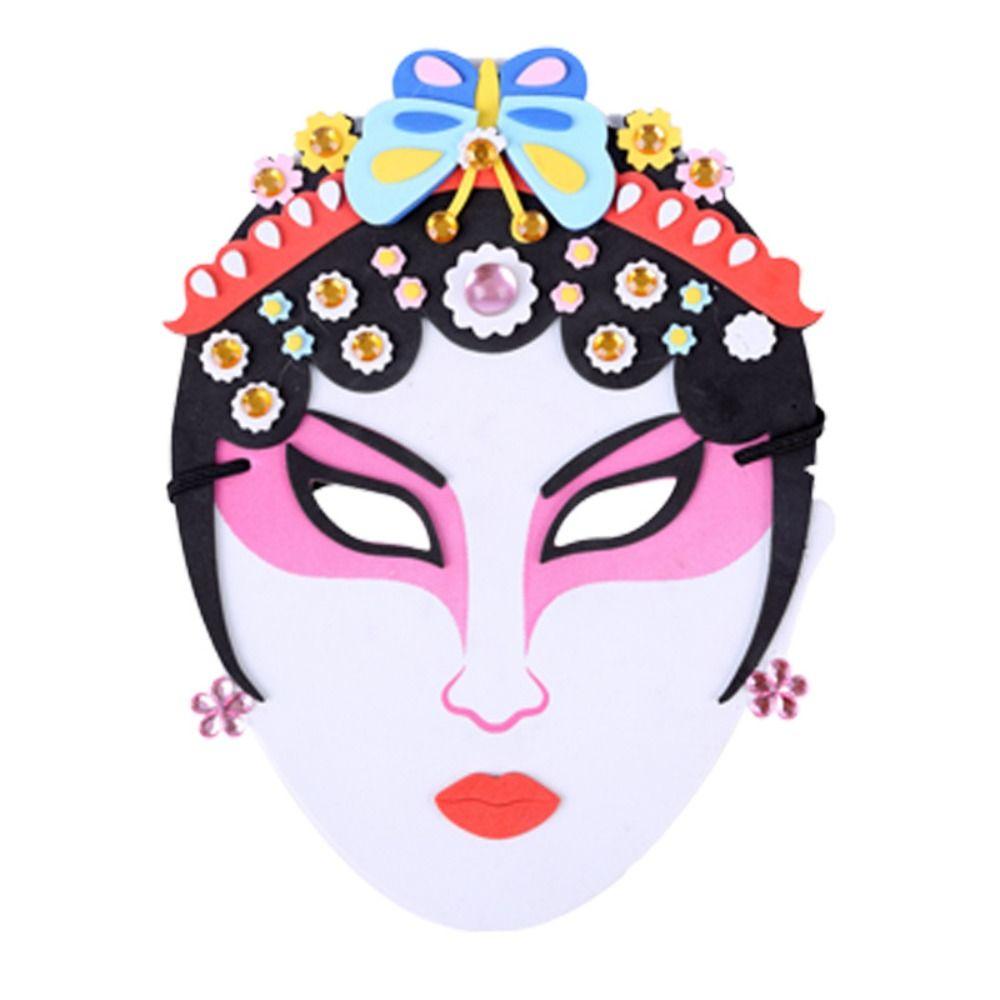 Beijing Opera Chinese Style Mask Handmade Diy Material Package Parent Child Toys