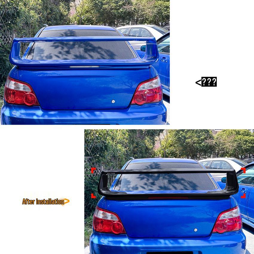 Задний спойлер для Subaru Impreza WRX STI 2002-2006 - Модификация для трансграничной доставки