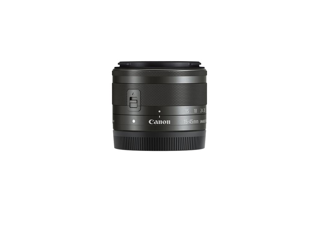 Canon STM Standard Zoom Lens for Mirrorless Cameras EF-M15-45mm F3.5-6.3IS (Graphite)