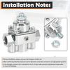 12-804 & 12-803 Upgrade Adjustable Fuel Pressure Regulator, w/ Gauge Replacement for Holley & Edelbrock carburetors