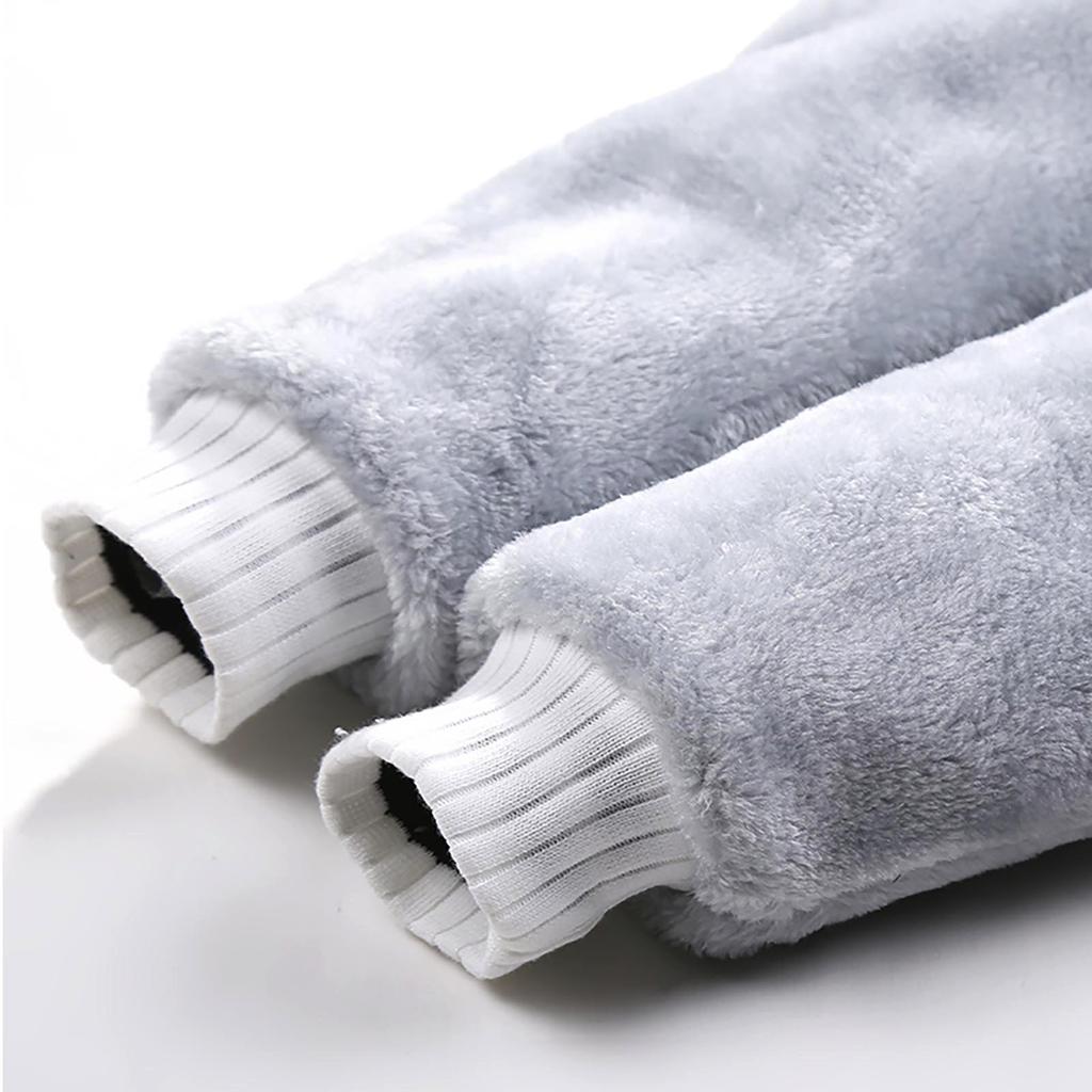 Мужская осенне-зимняя новая модная свободная повседневная плюшевая куртка контрастного цвета