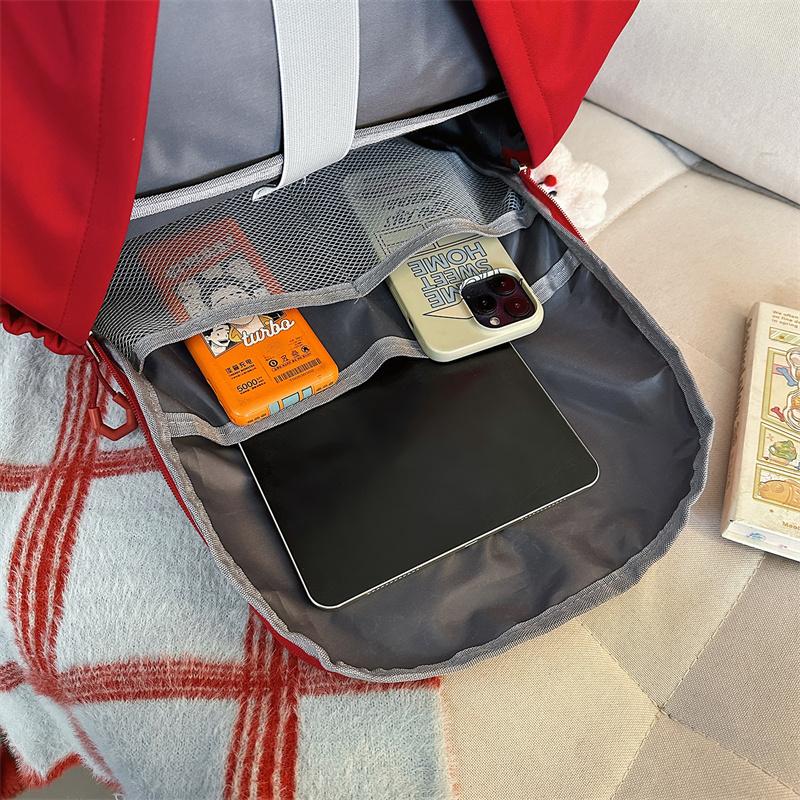 Однотонный школьный рюкзак для женщин, большой емкости