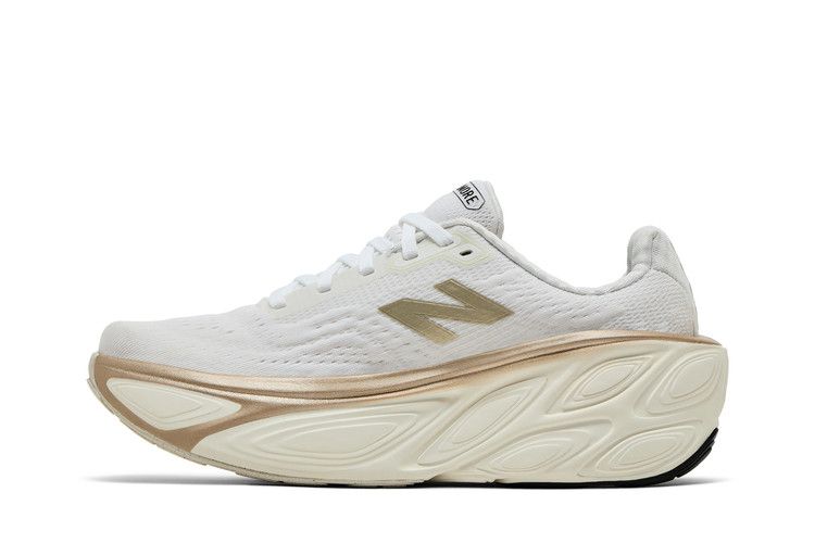 New Balance Fresh Foam X More v5 Белый Морская Соль Светло-Золотой Металлик (W