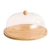 Cake Stand Holder Pie Bread Holiday Treat Covered Serving Platter Round Tray for