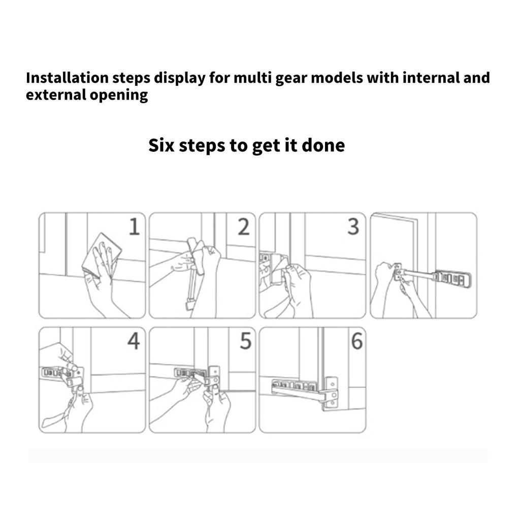 Ограничитель окна Замок безопасности Фиксированный ограничитель окна Защелки Стопор положения Домашняя безопасность Дверь Окна Замок створки Долговечный